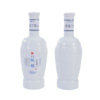 福滿(mǎn)門(mén)青花蘭瓷糧食白酒500ml濃香型禮盒裝白酒2瓶裝52° 白酒批發(fā)